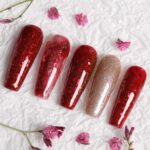 Gel Nail Polish Set Glitter Effect 18 Colors, Base Coat Top Coat UV Acryl Gel Nail Art Set Soak Off UV LED - Image 6