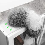 Extendable Microfiber Duster,Telescoping Stainless Steel Pole,Detachable Bendable Head,Washable,96.5" - Image 3