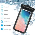 Universal Waterproof Pouch, 2Pack Clear Transparent Cellphone Waterproof Compatible with iPhone SE/11/11 Pro/11 Pro Max/Xs/XS Max/XR, Samsung Galaxy Note 10/S10/S9, All Devices Up to 6.5 Inch - Image 5