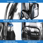 Clear Backpack for Women Girl, Waterproof Transparent Plastic Bag Festival Bag, for Concert Conventions Beach Gym School Work Clear - Image 4