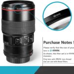 49MM Lens Filter Kit with Filter Pouch for Sony Alpha NEX with 18 55MM,55 210MM,50MM,16MM,30MM Lenses,Canon EF 50MM f/.1.8 STM Lens(UV+CPL+ND4) - Image 2