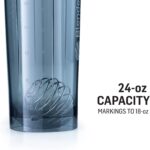 BlenderBottle Shaker Bottle Pro Series Perfect for Protein Shakes and Pre Workout, 24 Ounce, Black/Clear - Image 2