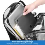 Clear Backpack for Women Girl, Waterproof Transparent Plastic Bag Festival Bag, for Concert Conventions Beach Gym School Work Clear - Image 5