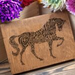 GSS Designs Horse Wall Decor Stencil Mandala Horse Stencil Laser Cut Painting Stencil Floor Wall Tile Fabric Wood Stencils Reusable Template for Wall Decals Transfer(SL 022)(12x16 Inch) - Image 2