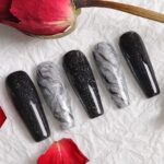 Gel Nail Polish Set Glitter Effect 18 Colors, Base Coat Top Coat UV Acryl Gel Nail Art Set Soak Off UV LED - Image 5