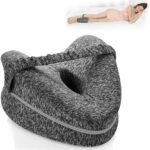 Knee Pillow, Memory Foam Leg Maternity Pillow, Grey