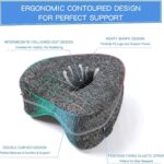 Knee Pillow, Memory Foam Leg Maternity Pillow, Grey - Image 5