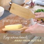 Gnocchi Boards and Wooden Butter Paddles to Easily Create Authentic Homemade Pasta and Butter Without Sticking Set of 2 Makers 24 cm - Image 4
