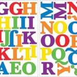 Colourful Alphabet Peel and Stick Wall Decal, Multicolour - Image 5