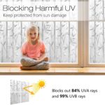Frosted Window Film Privacy Decorative Static Cling Vinyl Glass Film Bamboo Pattern, 44.5 X 200 Centimeters,(17.5 x 78.7 inches) - Image 3
