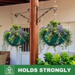 S Hooks, 12 Pack Aluminum S Shaped Hooks, Matte Finish S Hooks for Hanging Pots and Pans, Plants, Coffee Cups, Clothes, Towels in Kitchen, Bedroom, Bathroom, Office and Garden （Matte Black） - Image 6