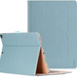 Apple iPad Pro 12.9 Case ProCase Leather Stand Folio Case Cover for iPad Pro 12.9 Inch , with Multiple Viewing Angles, Auto Sleep/Wake, Apple Pencil Holder Teal(Both 2017 and 2015 Models)