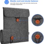 ProCase MacBook Air 13 Inch M1 A2337 A2179 A1932/MacBook Pro 13 Inch Laptop Sleeve 2016 2020, Felt Sleeve Case Cover for MacBook Air 13/ Pro 13/iPad Pro 12.9 with an Extra Accessory Organizer Black - Image 5