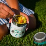 Food Thermal Food Container with Spoon and Bowl, Leek Proof, Maintains food temperarture(Aqua) - Image 5