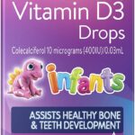 Infant Vitamin D3 Drops Assists healthy bone and teeth development Supports muscle strength, 2.4mL
