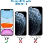 Case for iPhone 11 6.1 Inch, Shock Absorption Bumper Cover, Anti Scratch Clear Back, Purple(2019) - Image 2