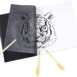 100 Sheets Black Carbon Transfer Paper with Embossing Stylus Set and Mechanical Pencil for Wood Copy Premium Quality Carbon Paper - Image 6
