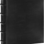 Leather Bound 200 Pkt 4x6 Photo Album, Black