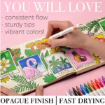 Paint pens for Rock Painting, Stone, Ceramic, Glass, Wood. Set of 12 Acrylic Paint Markers Extra fine tip - Image 5