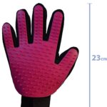 Pet Hair Remover Dog Grooming Glove Cat Brush Fur Removal Groomer Supplies for Short Haired Cats Puppy Dogs Horses Rabbits Massager Silicon Deshedding Mitt Efficient Gift(Pink Right Handed) - Image 7