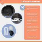 Calming Dog Bed for Cats or Small Medium Dogs Puppy(50cm, Dark Grey) - Image 6