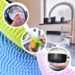 3pcs Multipurpose Silicone Dish Sponge Washing Brush Scrubber Household Cleaning Sponges,Smart Kitchen Sponge - Image 4