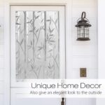 Frosted Window Film Privacy Decorative Static Cling Vinyl Glass Film Bamboo Pattern, 44.5 X 200 Centimeters,(17.5 x 78.7 inches) - Image 2