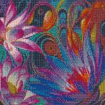 5D DIY Diamond Painting, Embroidery Painting Wall Sticker for Wall Decor Full Drill Lotus 12 x 16inch - Image 2
