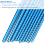 Paint Brushes Set, 2 Pack 20 Pcs Round Pointed Tip Paintbrushes Nylon Hair Artist Acrylic Paint Brushes for Acrylic Oil Watercolor, Face Nail Art, Miniature Detailing & Rock Painting, Blue - Image 5