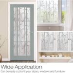 Frosted Window Film Privacy Decorative Static Cling Vinyl Glass Film Bamboo Pattern, 44.5 X 200 Centimeters,(17.5 x 78.7 inches) - Image 6
