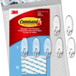 Medium Clear Oval Value Pack, 7 Hooks and 12 Strips, CL091 7NA