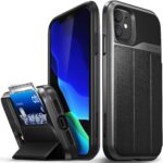vCommute Wallet Case Compatible with Apple iPhone 11 , (Military Grade Drop Protection) Flip Leather Cover Card Slot Holder with Kickstand Rose Gold(6.1"-inch 2019)