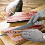 1Pair Cut Resistant Glove Food Grade Level 5 Protection,Safety Kitchen Cut Gloves for Oyster Shucking,Fish Fillet Processing,Mandolin Slicing,Meat Cutting and Wood Carving,Medium[Upgrade] - Image 4
