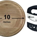 Mezzaluna Chopper with Cutting Board Set Rocker Knife Mincing Knife with Cover and Herb Board Round Wooden Curved Board - Image 4