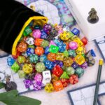 DND Dice Set, 140PCS Polyhedral Game Dice, 20 Set Double Color DND Role Playing Dice with 1 Big Pouch for Dungeon and Dragons DND RPG MTG Table Games Dice D4 D8 D10 D12 D20 … - Image 7