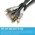 Fasteners, Adhesive ONE WRAP Light Cable Ties Reusable 100 Pack, Black, 20.3cm x 1.2cm,(91140) - Image 5