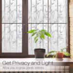 Frosted Window Film Privacy Decorative Static Cling Vinyl Glass Film Bamboo Pattern, 44.5 X 200 Centimeters,(17.5 x 78.7 inches) - Image 4