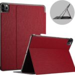 ProCase iPad Pro 11 Case 2nd Generation 2020 & 2018 , Slim Stand Protective Folio Case Smart Cover for iPad Pro 11 Inch 2020 2018 Release Red[Support Apple Pencil 2 Charging]
