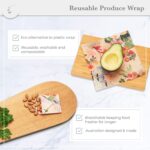 Vegan Food Wraps Set of 3 Eco Friendly Reusable Food Storage Covers Australian Made - Image 3