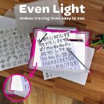 04 0908 Light Up Tracing Pad Light Board, Pink, Multi - Image 2