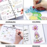 46 Pack Journal Planner Colored Pens, 40 Colors Fineliner Pens with 6 Different Stencils, Perfect Set for Journal Planner Note Calendar Coloring Office School Art Supplies - Image 6