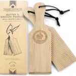 Gnocchi Boards and Wooden Butter Paddles to Easily Create Authentic Homemade Pasta and Butter Without Sticking Set of 2 Makers 24 cm