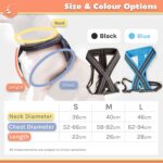 Dog Harness Chest Vest Cross Adjustable Reflective for Medium Dogs(Black, Medium) - Image 6