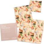 Vegan Food Wraps Set of 3 Eco Friendly Reusable Food Storage Covers Australian Made