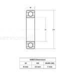 20x 608ZZ Deep Groove Ball Bearing ABEC-7 Skateboard 3D Printer RepRap 8*22*7mm - Image 3