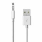 2X 3.5mm Stereo Audio Male To USB Converter Charging Cable Mp3 Mp4 Mini Charger - Image 2