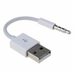 2X 3.5mm Stereo Audio Male To USB Converter Charging Cable Mp3 Mp4 Mini Charger - Image 4