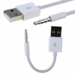 2X 3.5mm Stereo Audio Male To USB Converter Charging Cable Mp3 Mp4 Mini Charger - Image 5