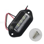 4PC 6LED License Number Plate Light Tail Rear Lamp Fr Truck Trailer Lorry 12/24V - Image 6
