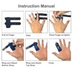 Adjustable Finger Splint Brace Fracture Trigger Fingers Protector Pain Relief AU - Image 7
